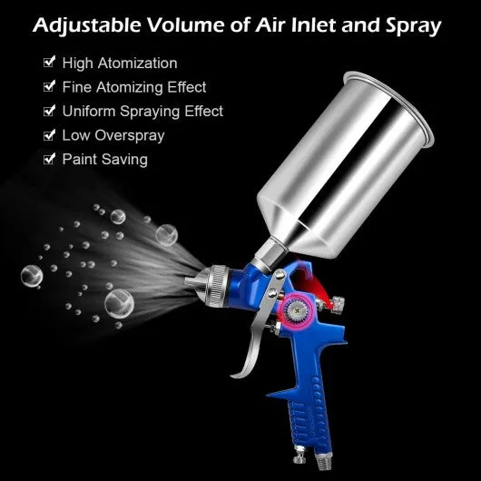 3 HVLP Auto Paint Car Primer Air Spray Gun Kit