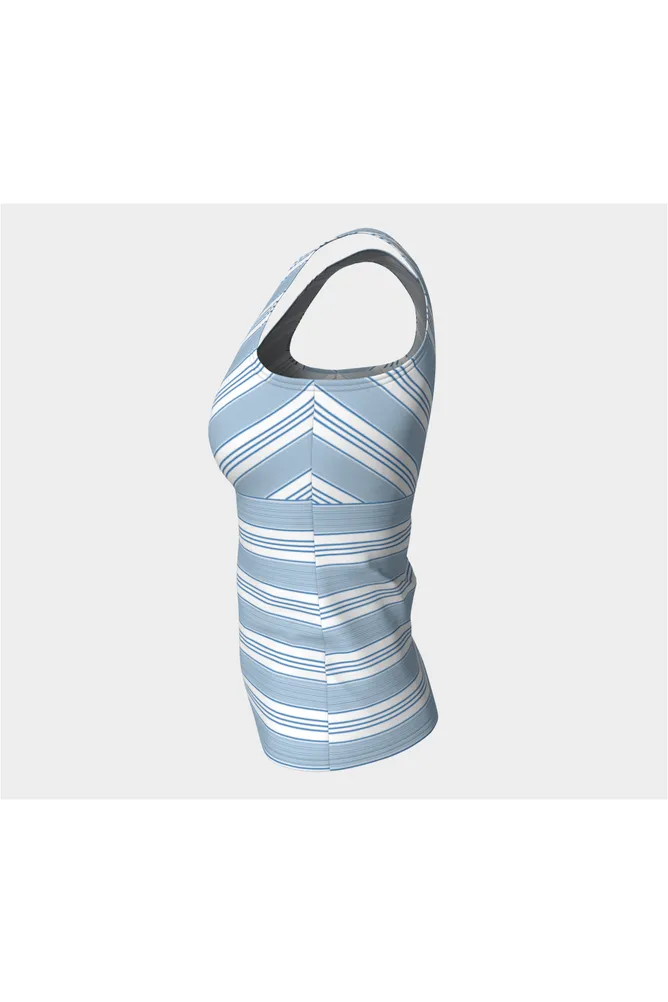 Baby Blue Striped Tank Top