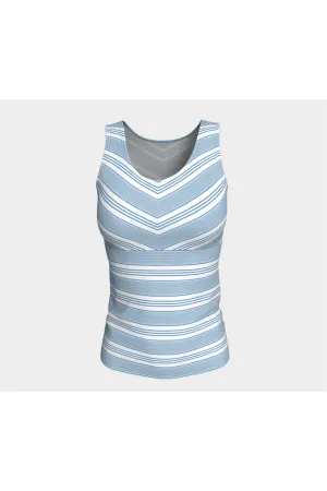 Baby Blue Striped Tank Top