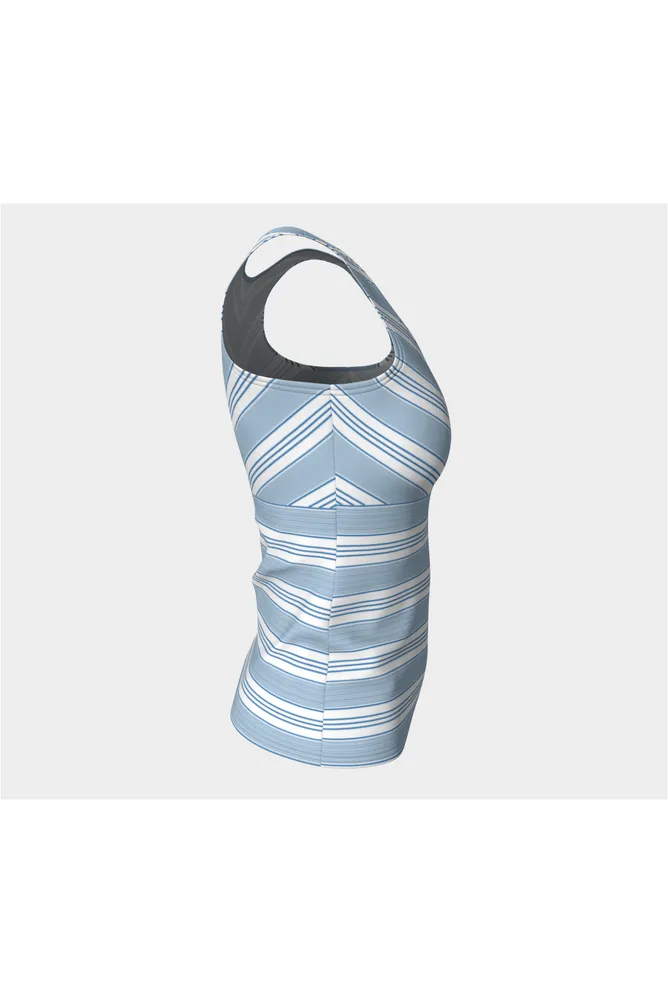 Baby Blue Striped Tank Top