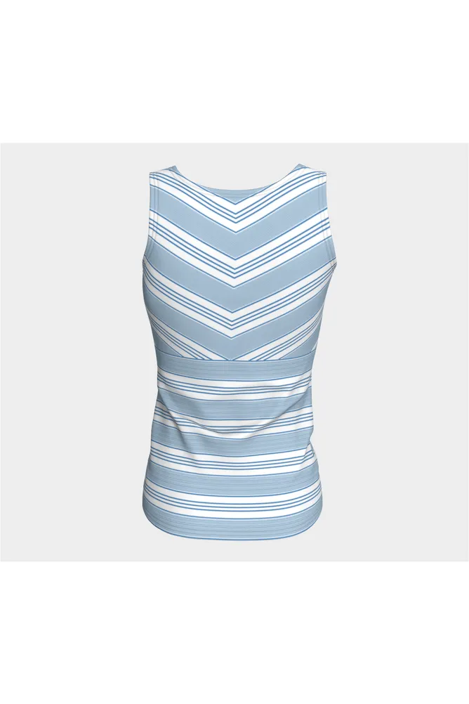 Baby Blue Striped Tank Top