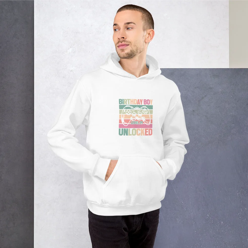 Birthday Boy Level 29 - Unlocked Unisex Hoodie
