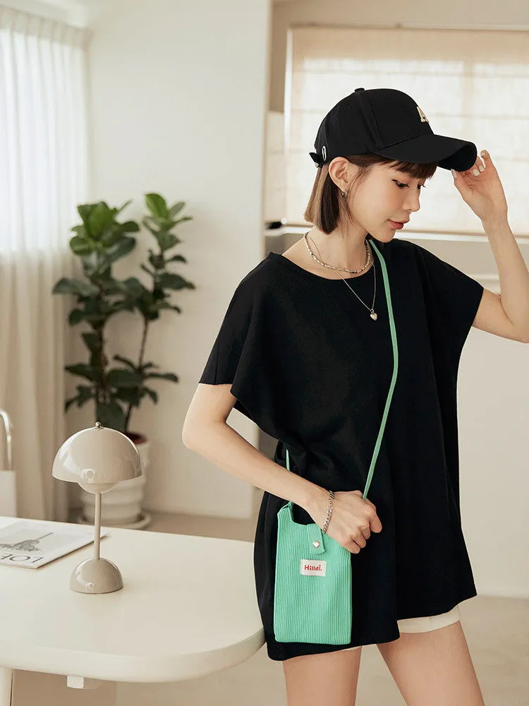 Casual Oversized Back Cutout Cotton Long T-Shirt Top