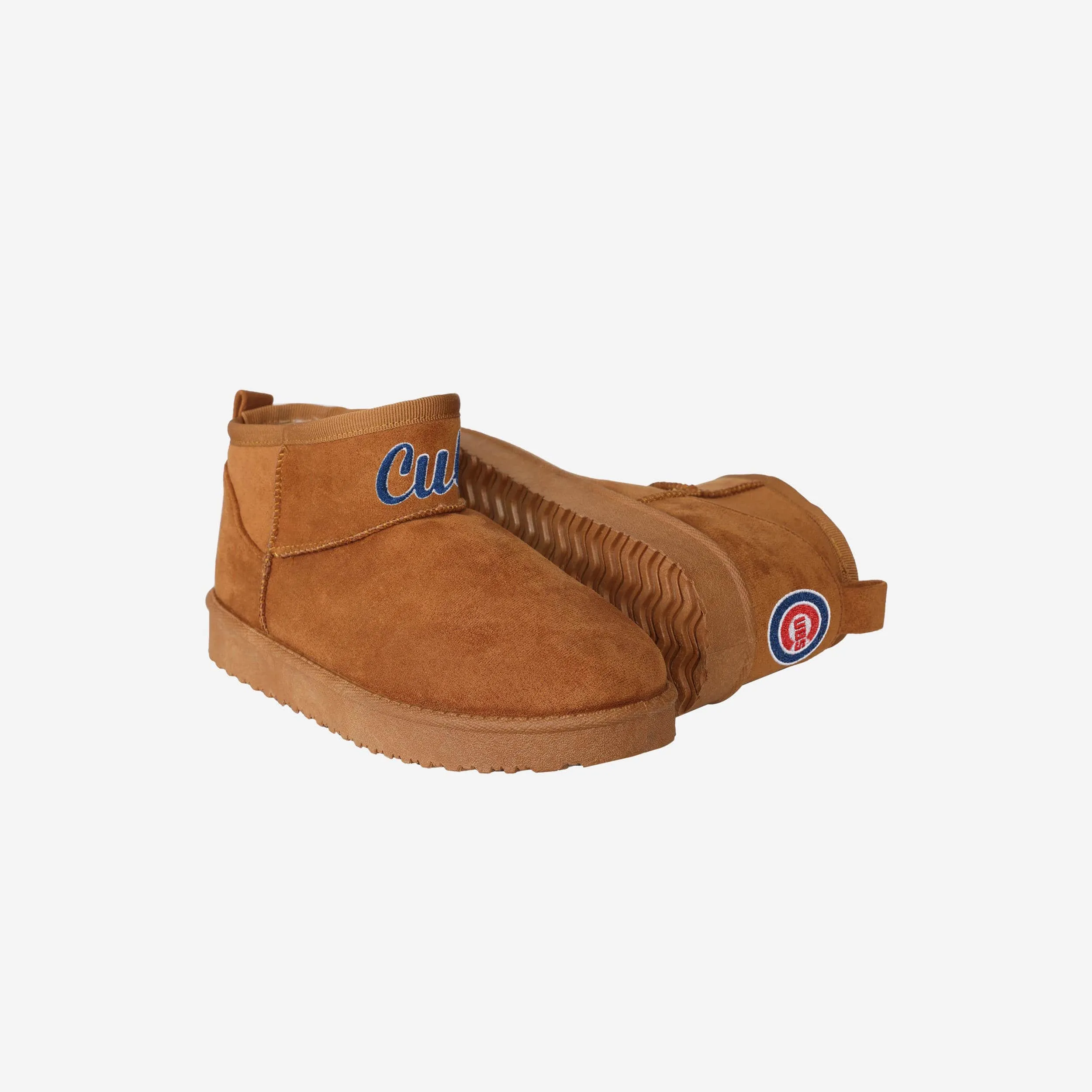 Chicago Cubs Womens Team Logo Fuzzy Fan Boot