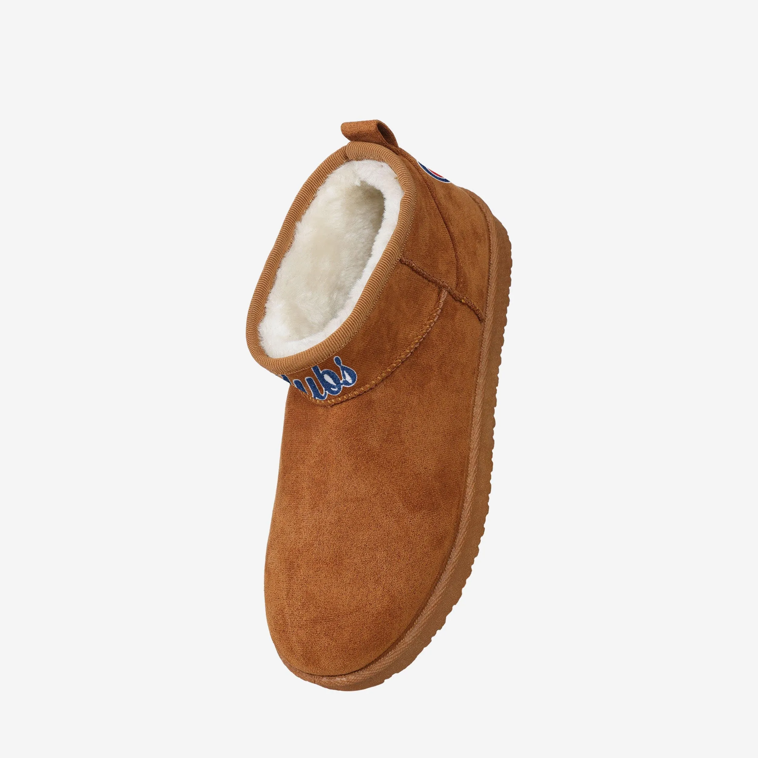 Chicago Cubs Womens Team Logo Fuzzy Fan Boot