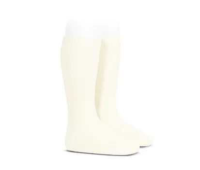 Crème Ribbed Socks
