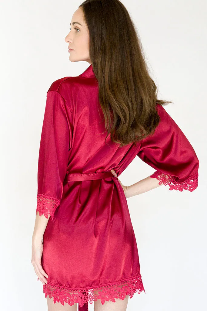 Custom Lila Lace Bridal Robe