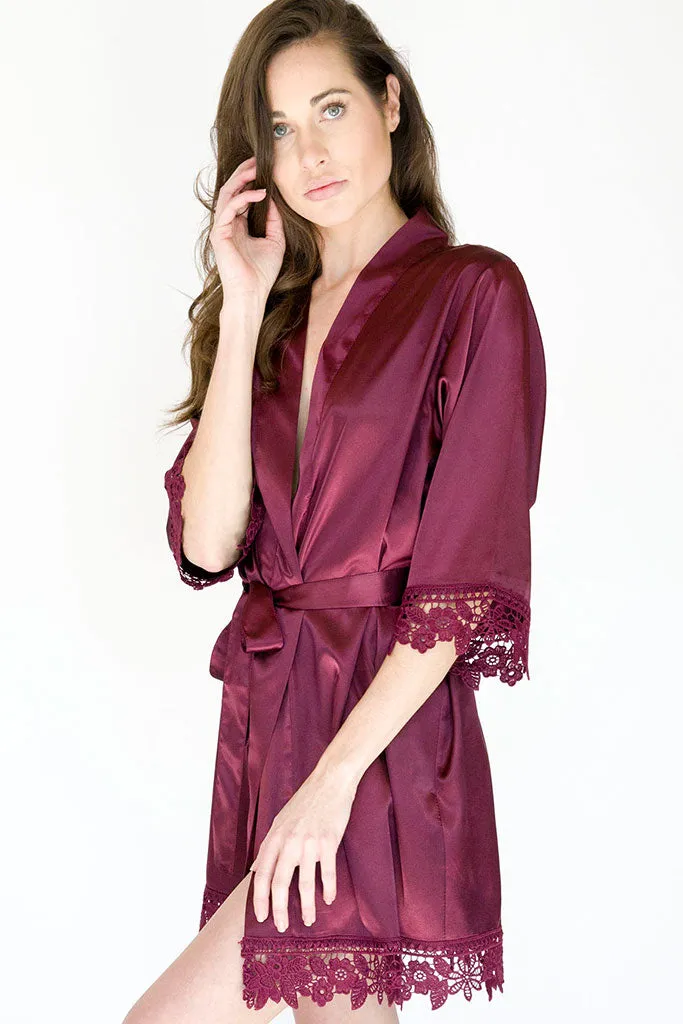 Custom Lila Lace Bridal Robe