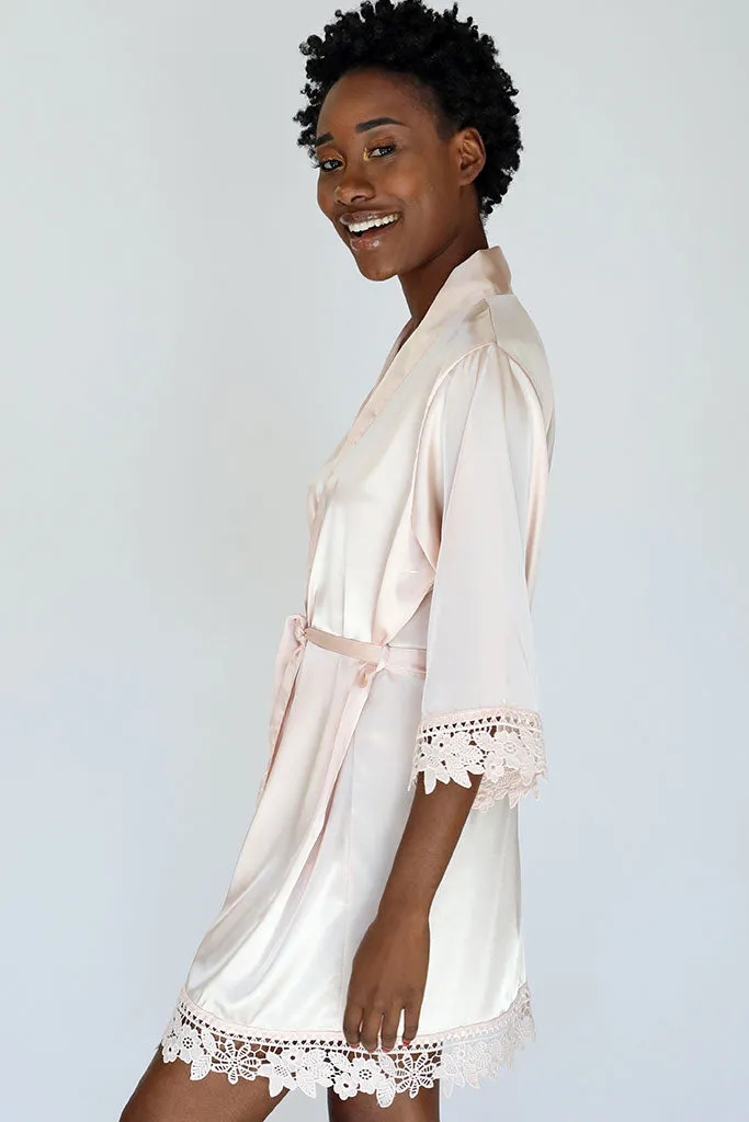 Custom Lila Lace Bridal Robe