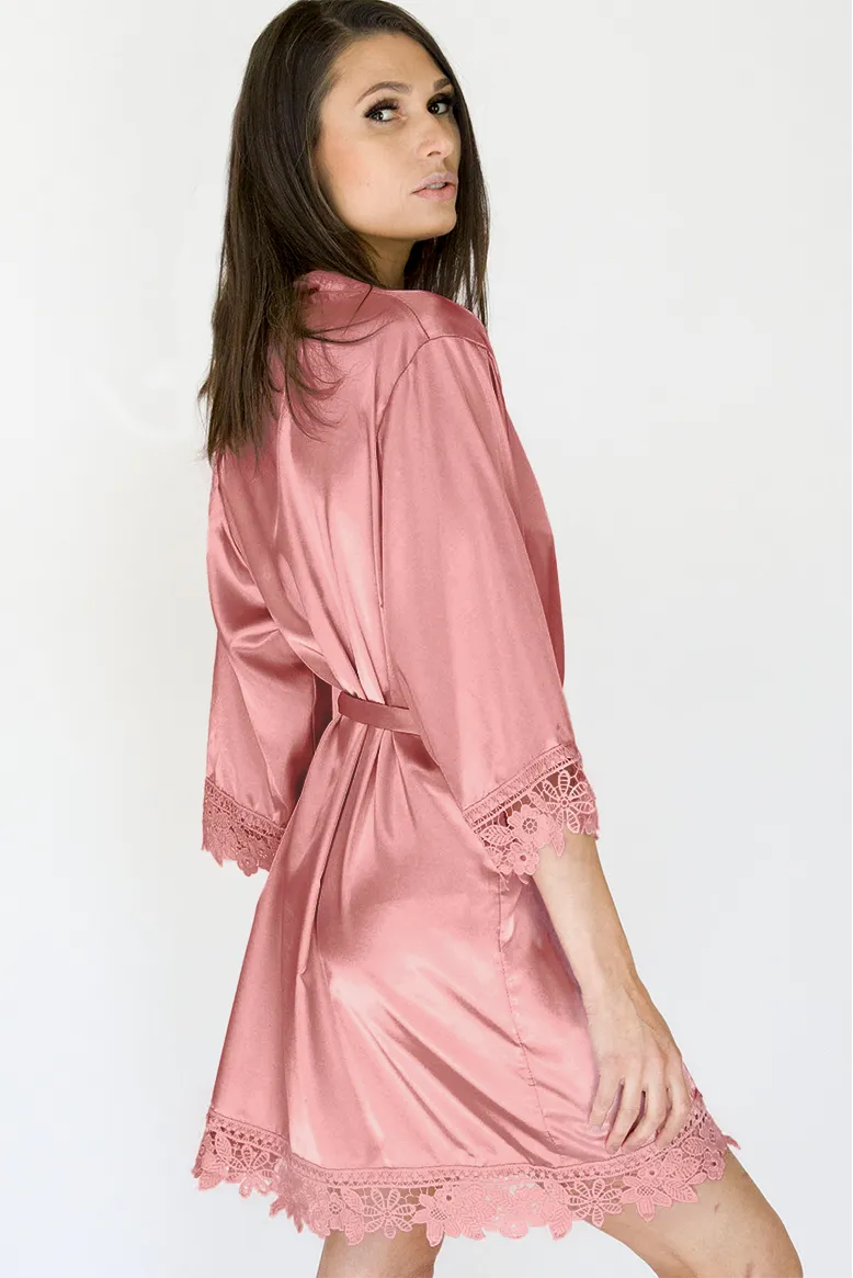 Custom Lila Lace Bridal Robe