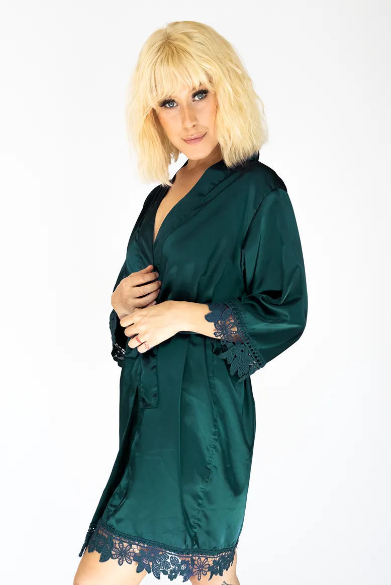 Custom Lila Lace Bridal Robe
