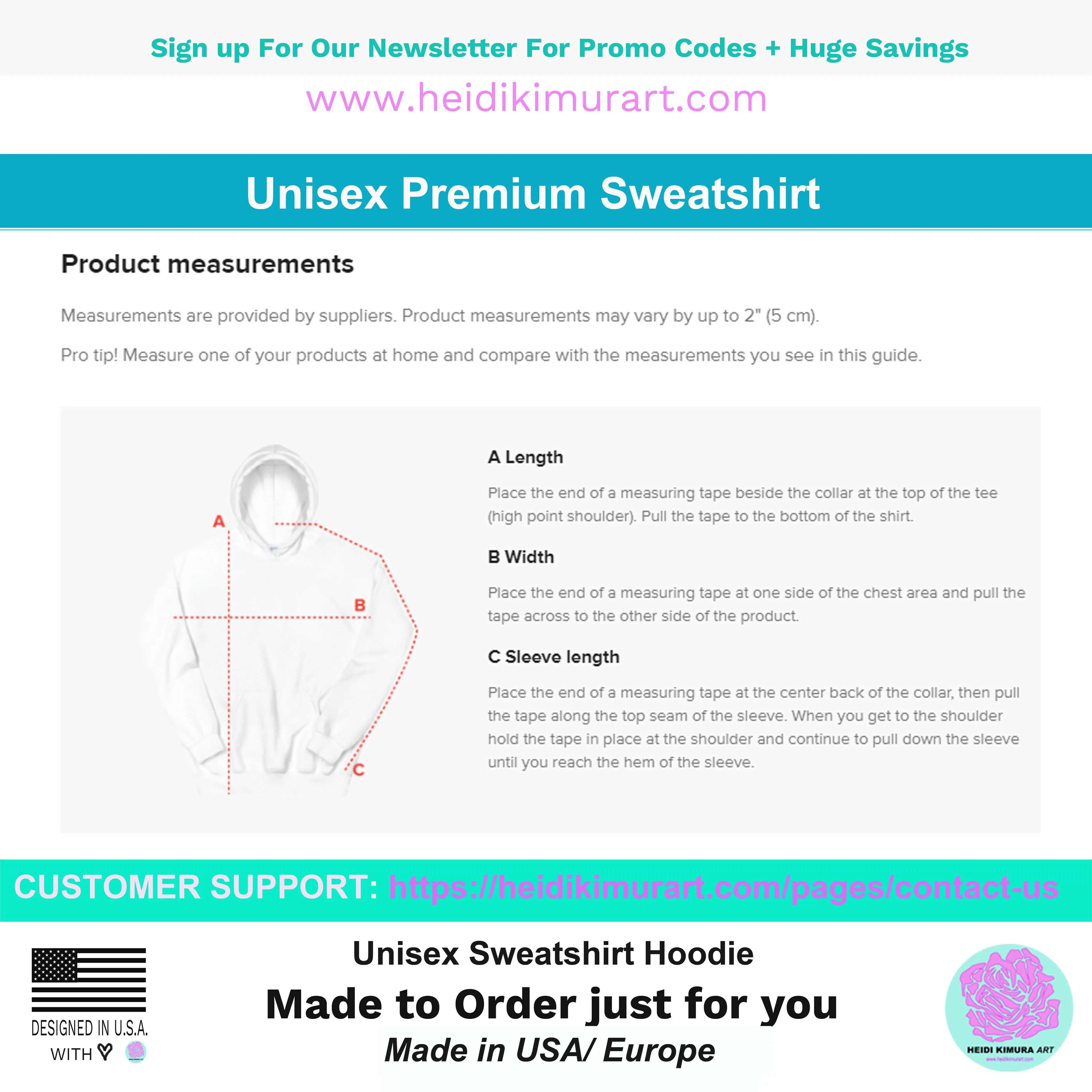 Cute Cat Print Unisex Hoodie, Cute Cat Lover's Cotton Sweatshirt-Printed in USA/EU(US Size: S-5XL)