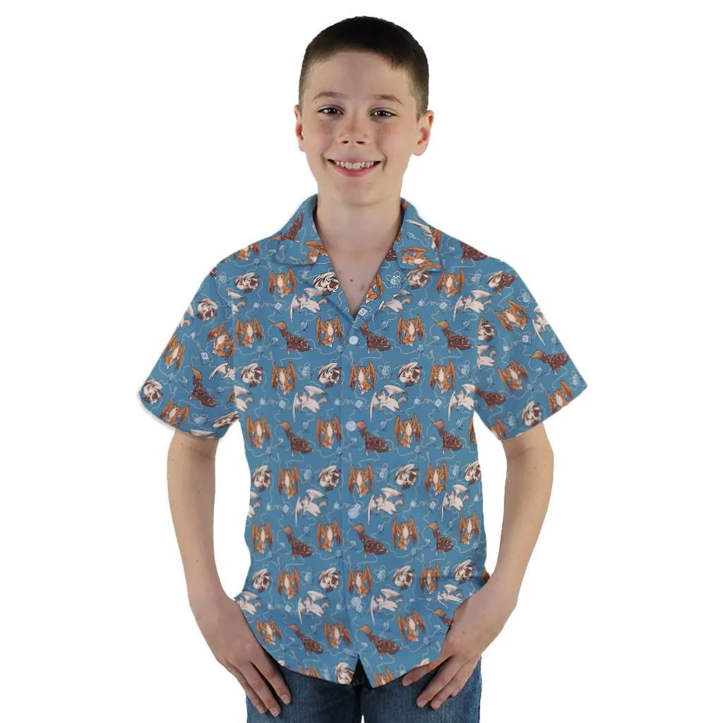 Dnd Tressym Familiars Youth Hawaiian Shirt