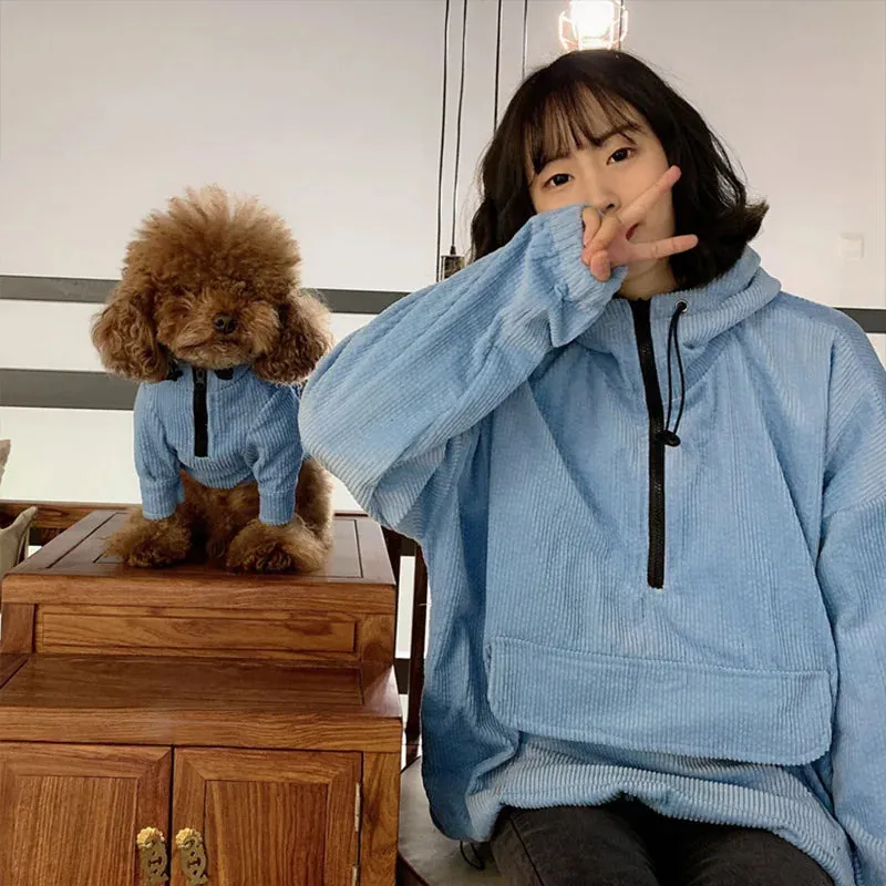 Dog Owner Matching Clothes Warm Dog Coat Jacket Winter Pet Clothes For Medium Large Dogs Costume Ropa Perro Pet Matching Clothes Pug
