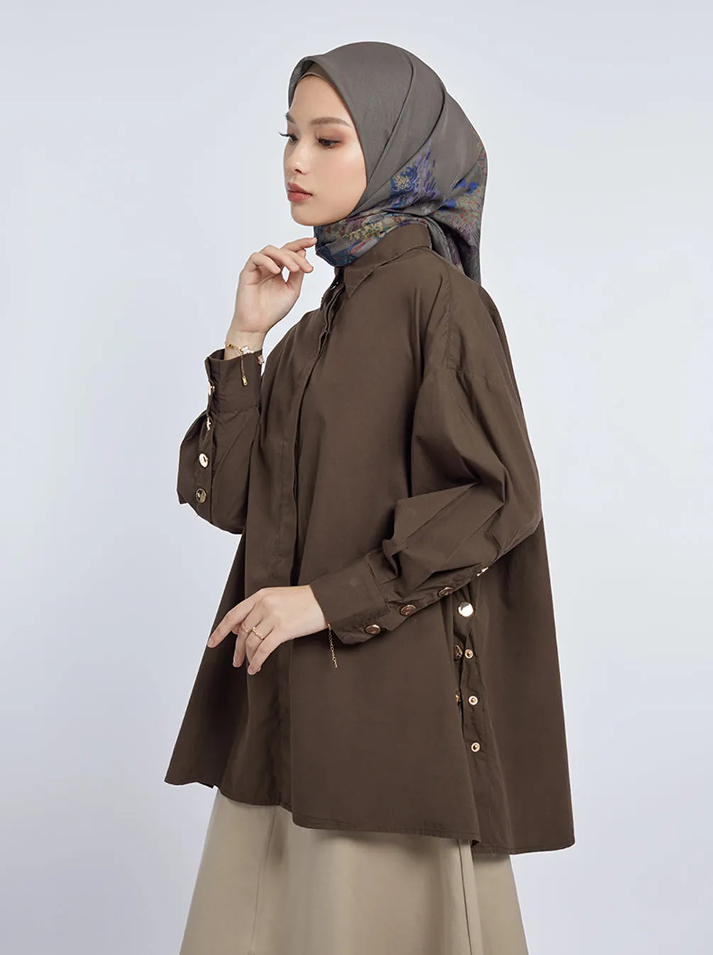 GALE TOP PLAIN COCOA BROWN