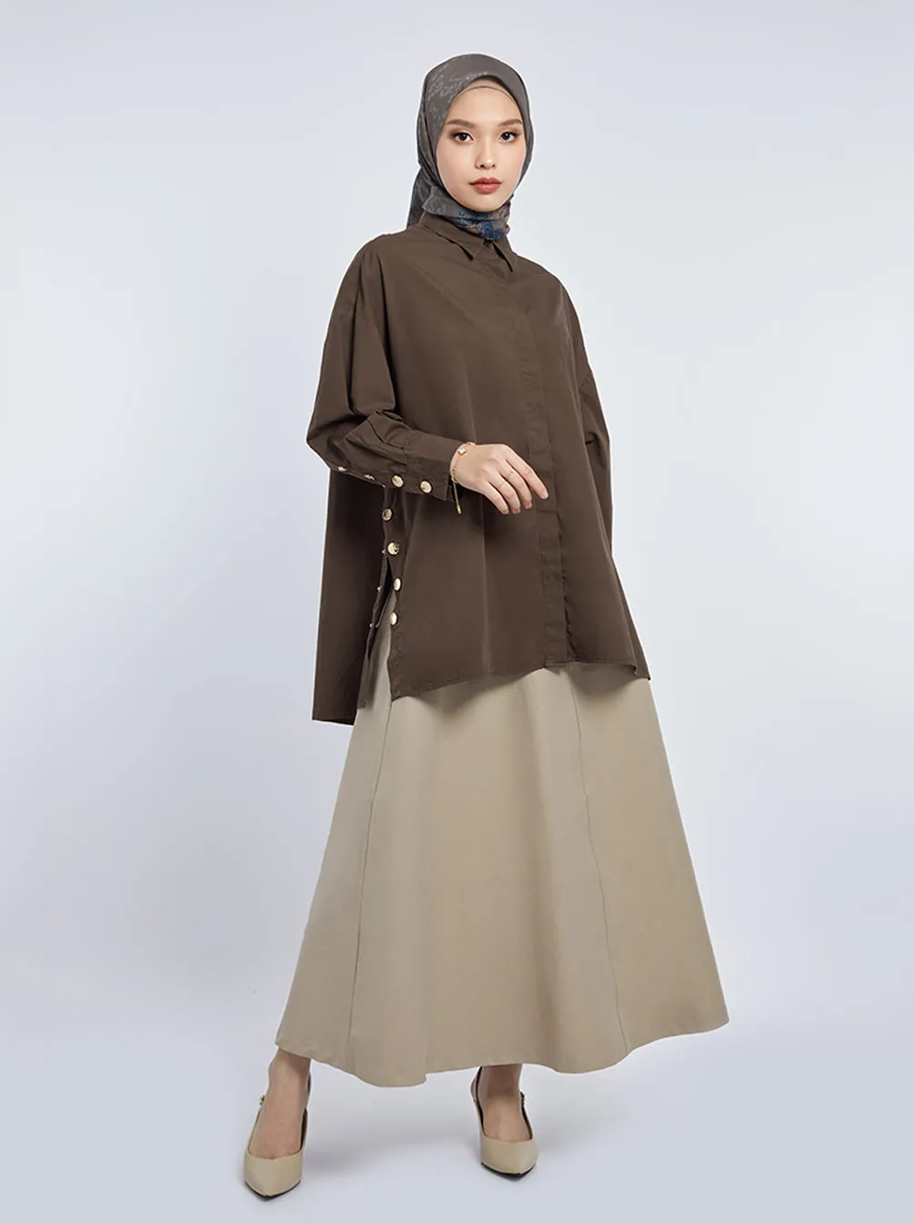 GALE TOP PLAIN COCOA BROWN