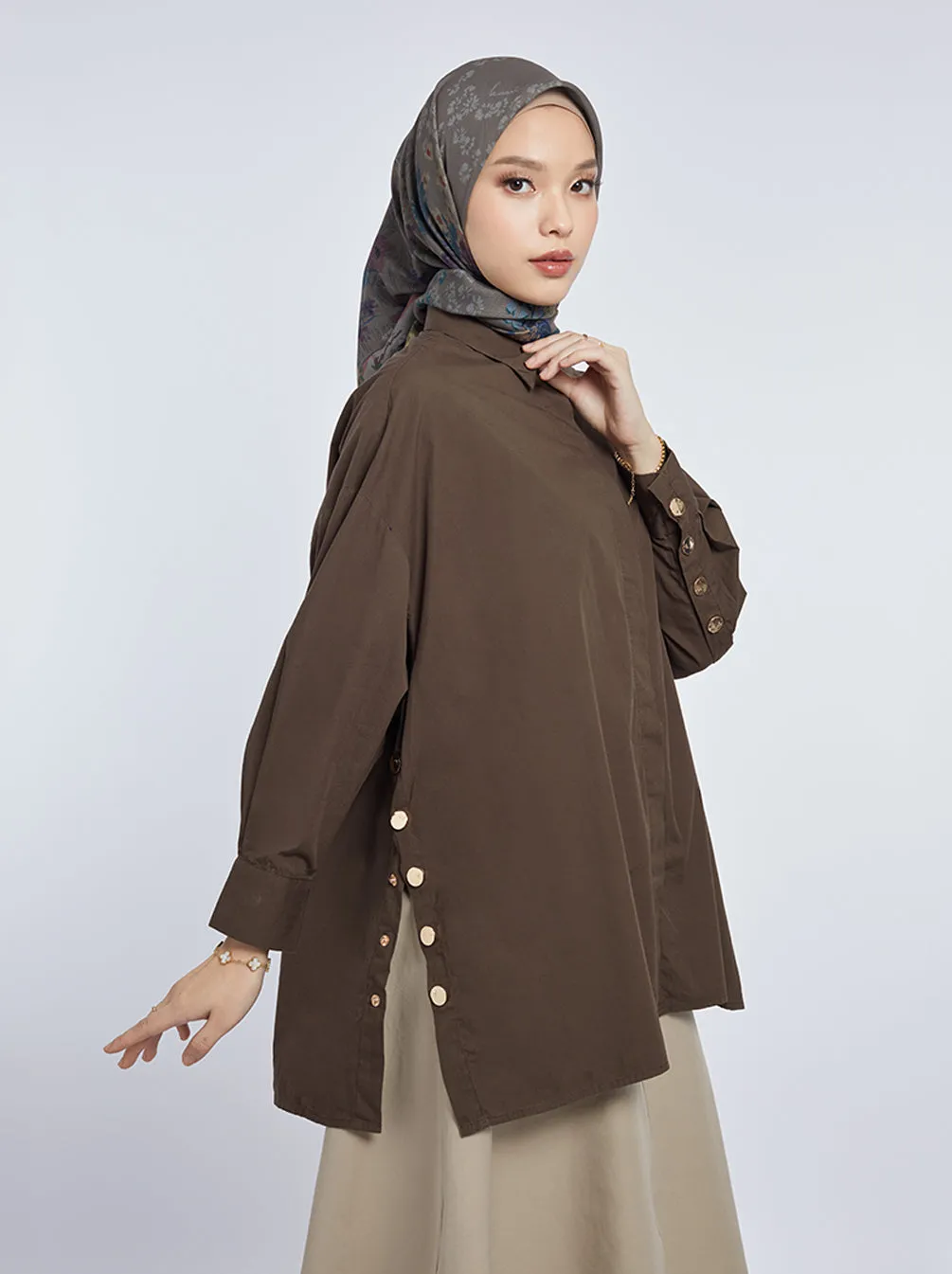 GALE TOP PLAIN COCOA BROWN