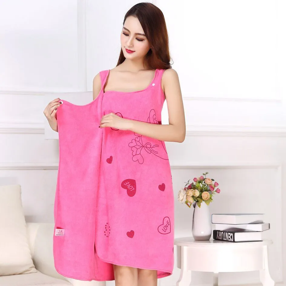 Home Textile Towel Women Robes Bath Wearable Towel Dress Womens Lady Fast Drying Beach Spa Magical Nightwear Sleeping