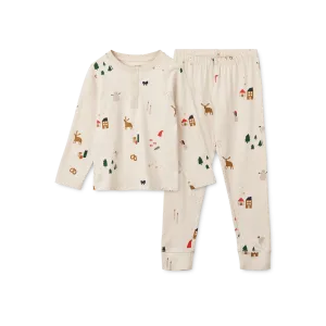 Liewood Wilhelm Printed Pyjama Set | Holiday / Sandy