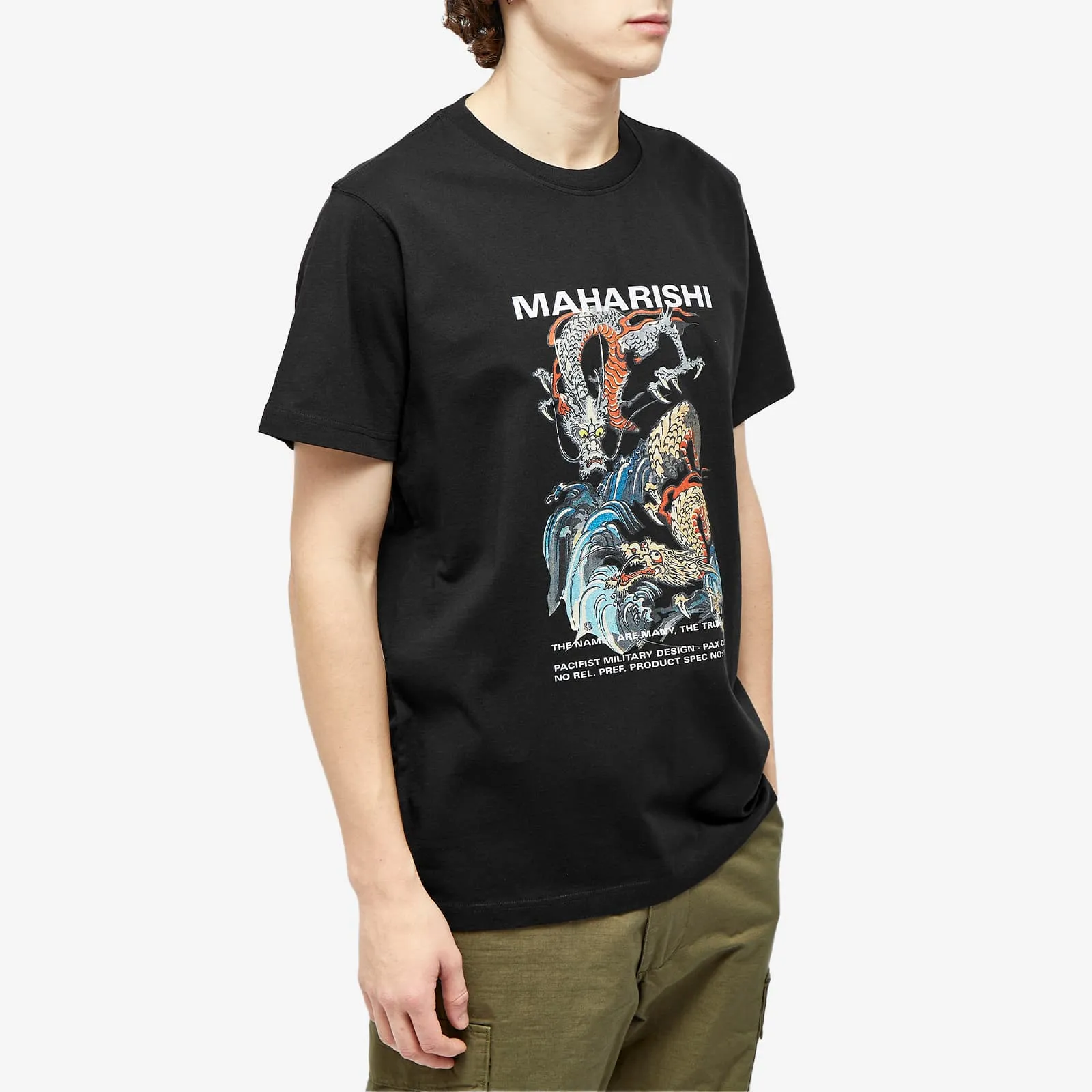 Maharishi Double Dragon T-shirt, black
