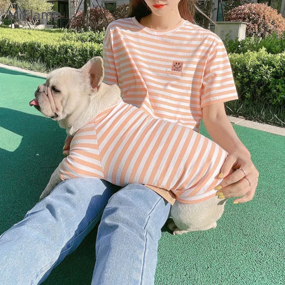 Matching Family Clothes For Pet And Owner Korean Style T-Shirt