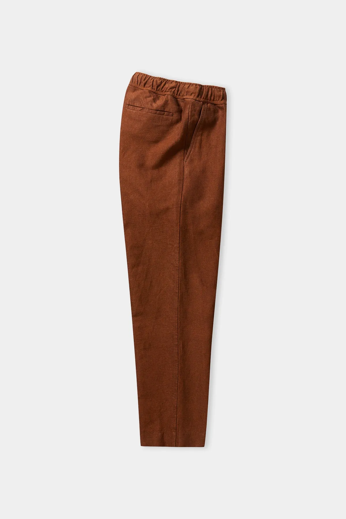 MAX trousers winter linen cognac