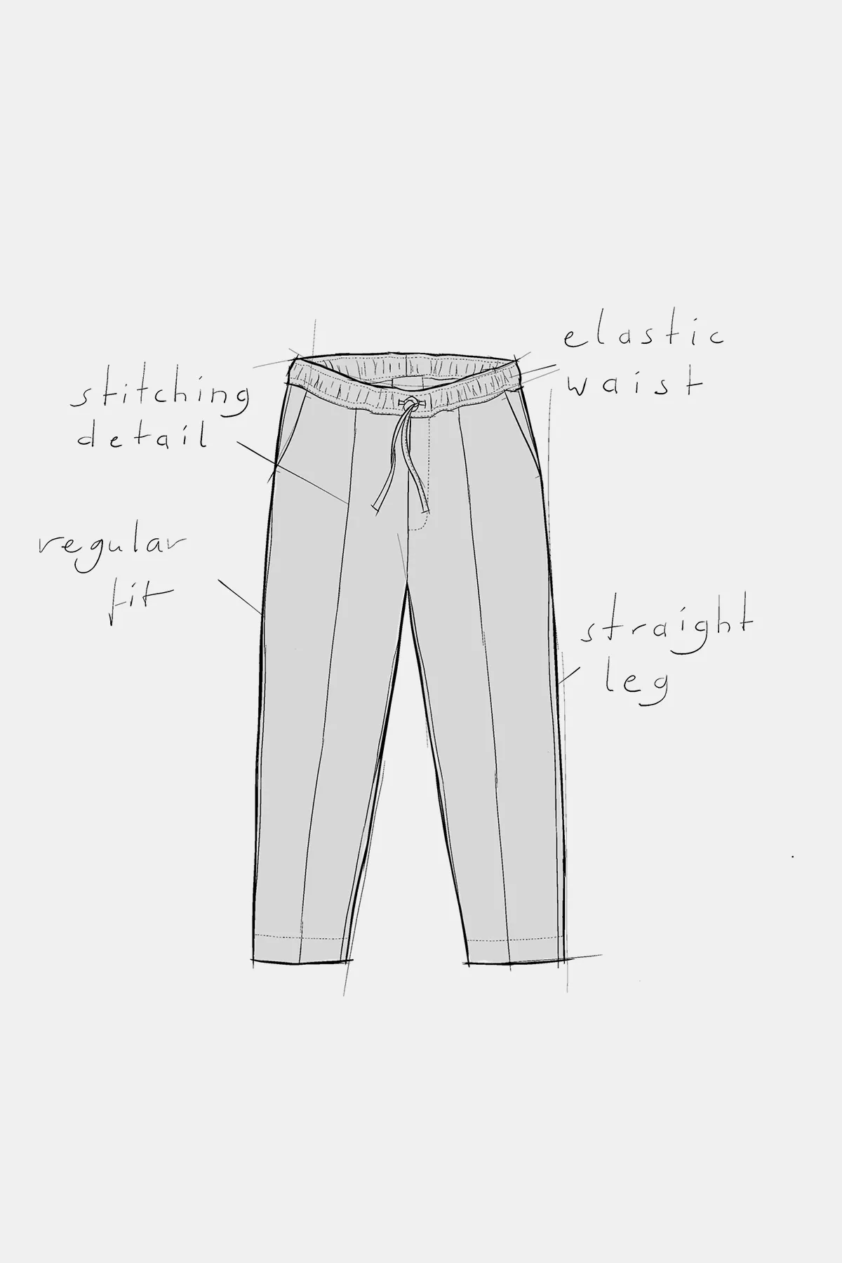 MAX trousers winter linen cognac