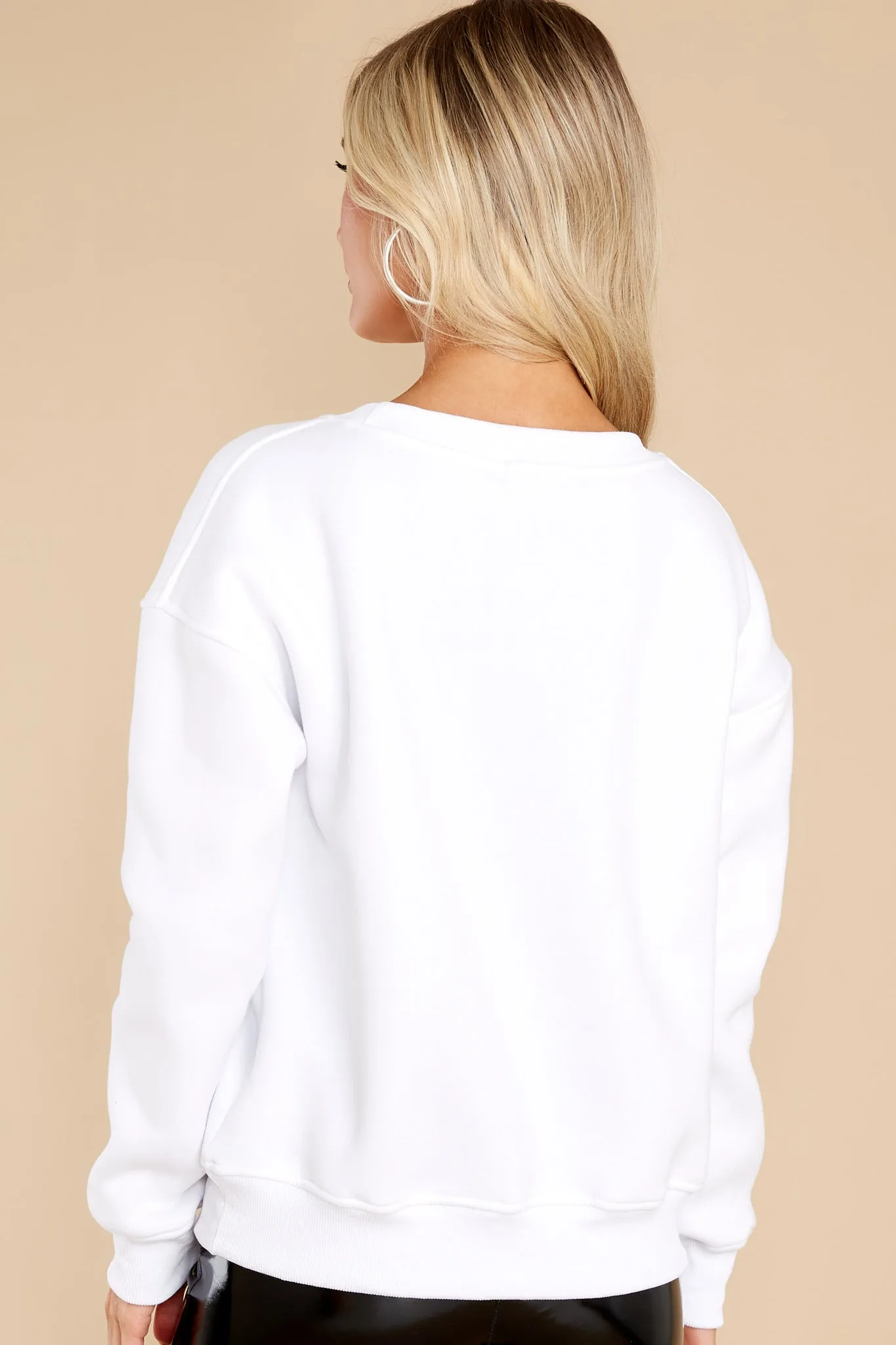 Meet Me At The Altar White Sweatshirt