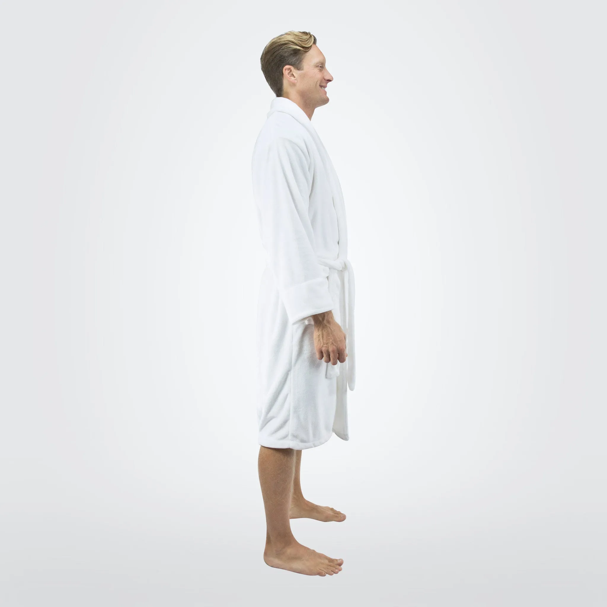 Men's Tahoe Shawl Collar Microfleece Bathrobe