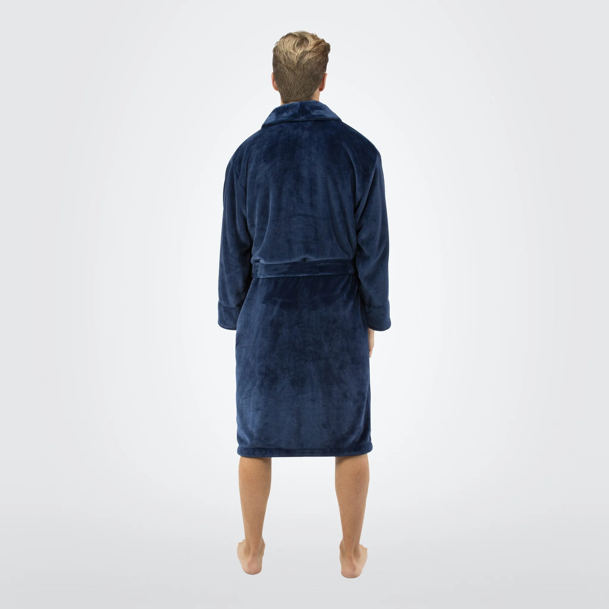 Men's Tahoe Shawl Collar Microfleece Bathrobe