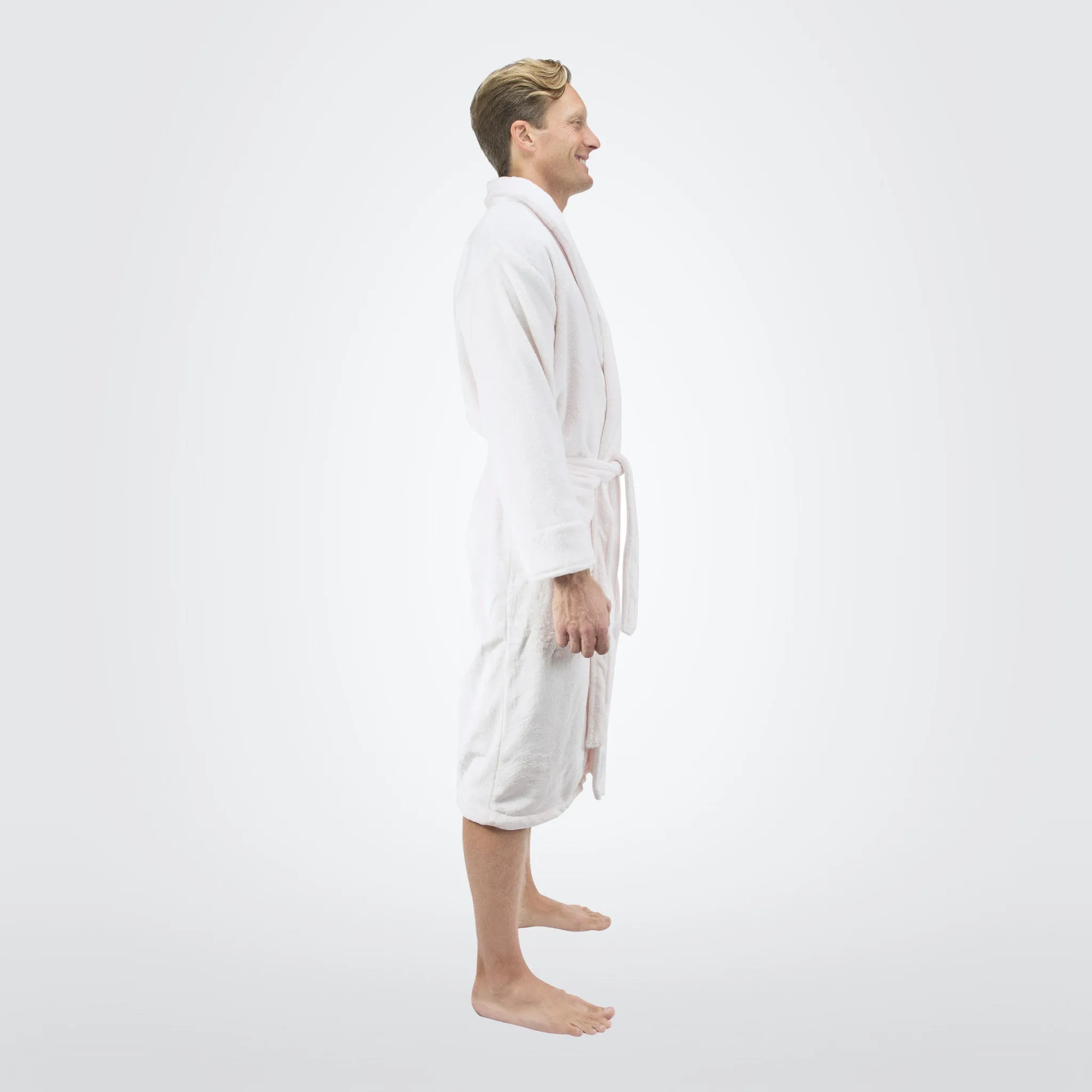 Men's Tahoe Shawl Collar Microfleece Bathrobe