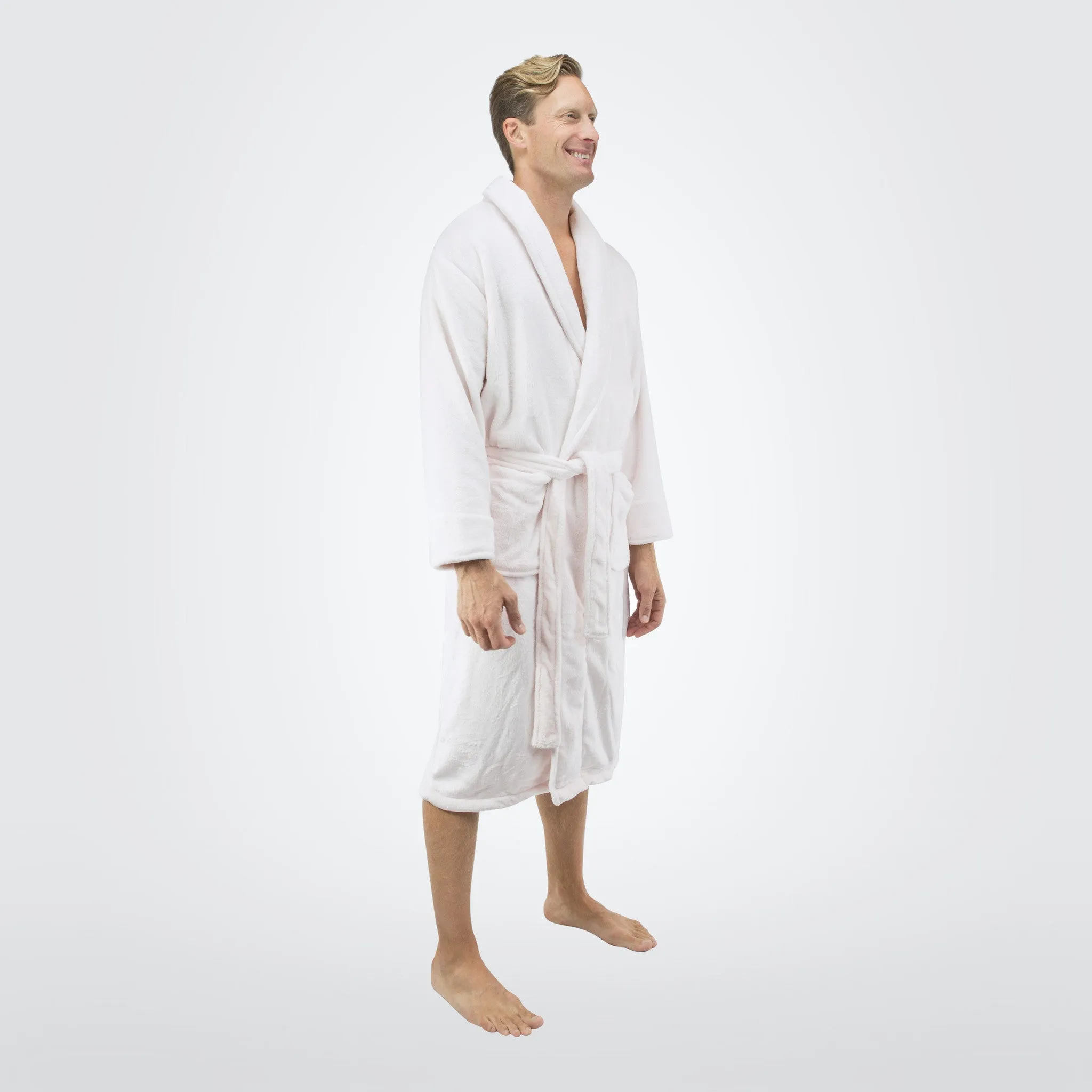 Men's Tahoe Shawl Collar Microfleece Bathrobe