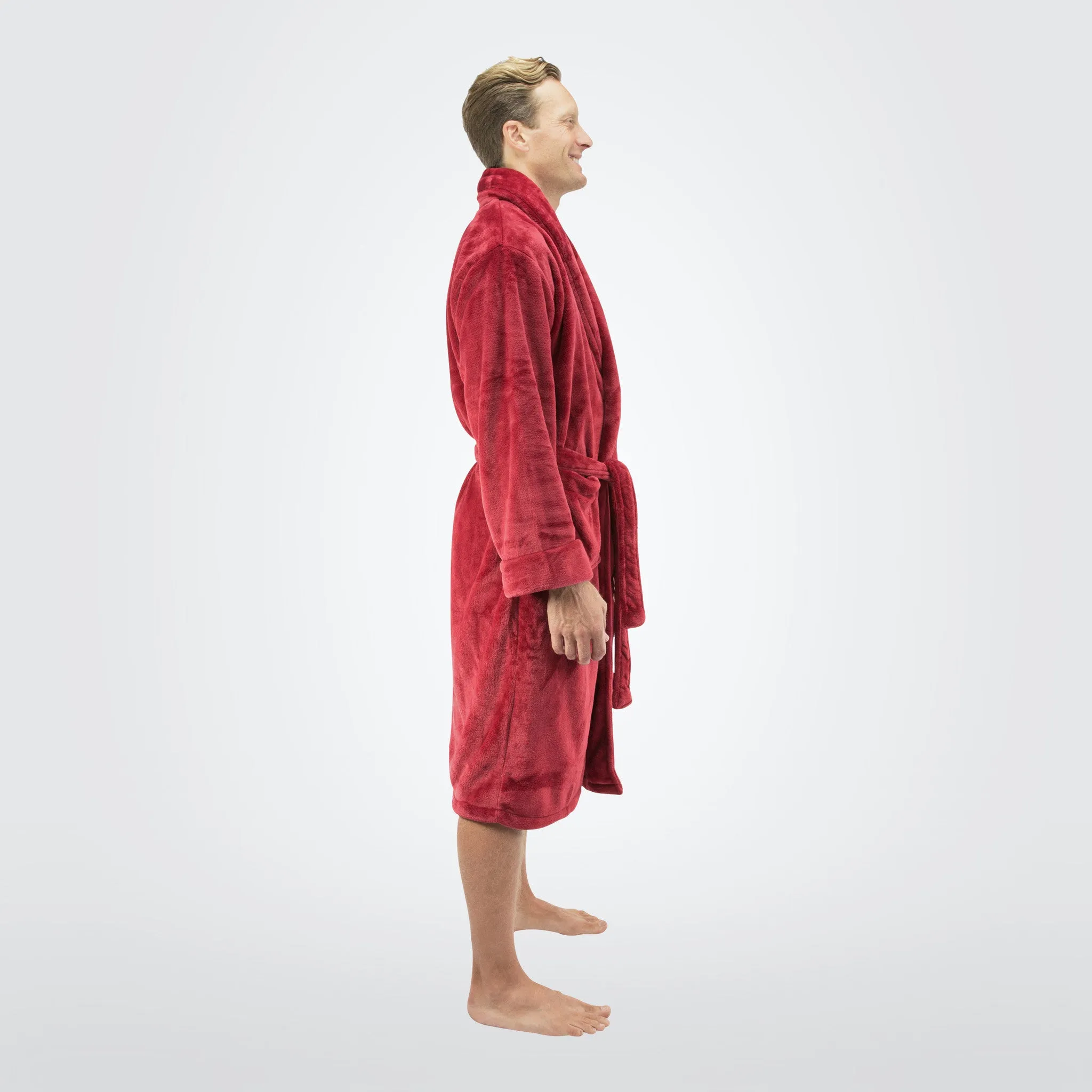 Men's Tahoe Shawl Collar Microfleece Bathrobe