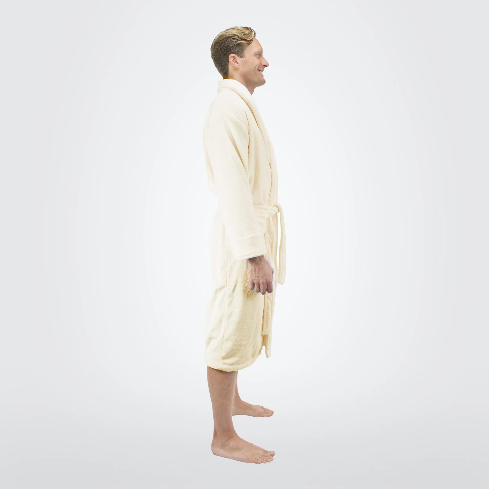 Men's Tahoe Shawl Collar Microfleece Bathrobe