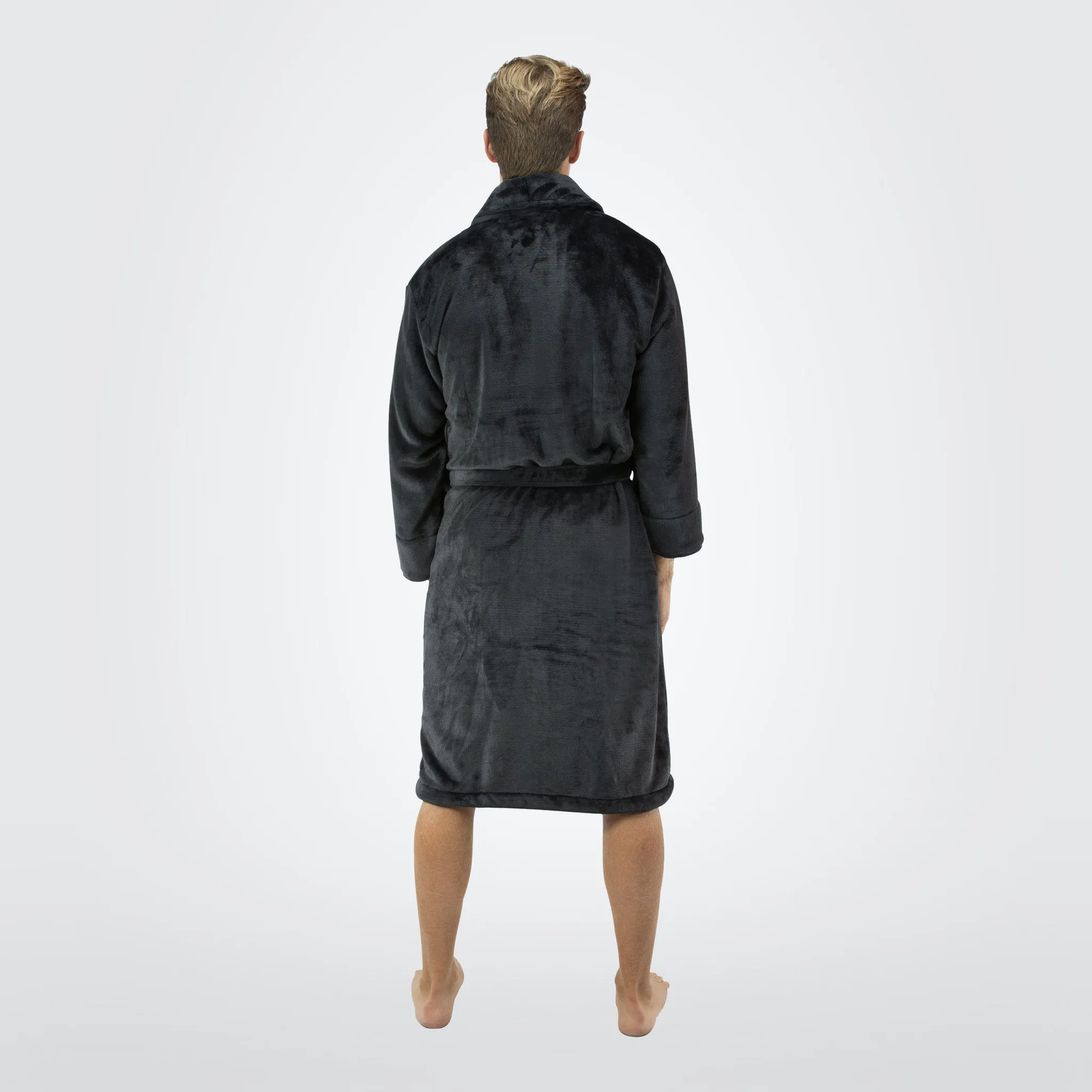 Men's Tahoe Shawl Collar Microfleece Bathrobe