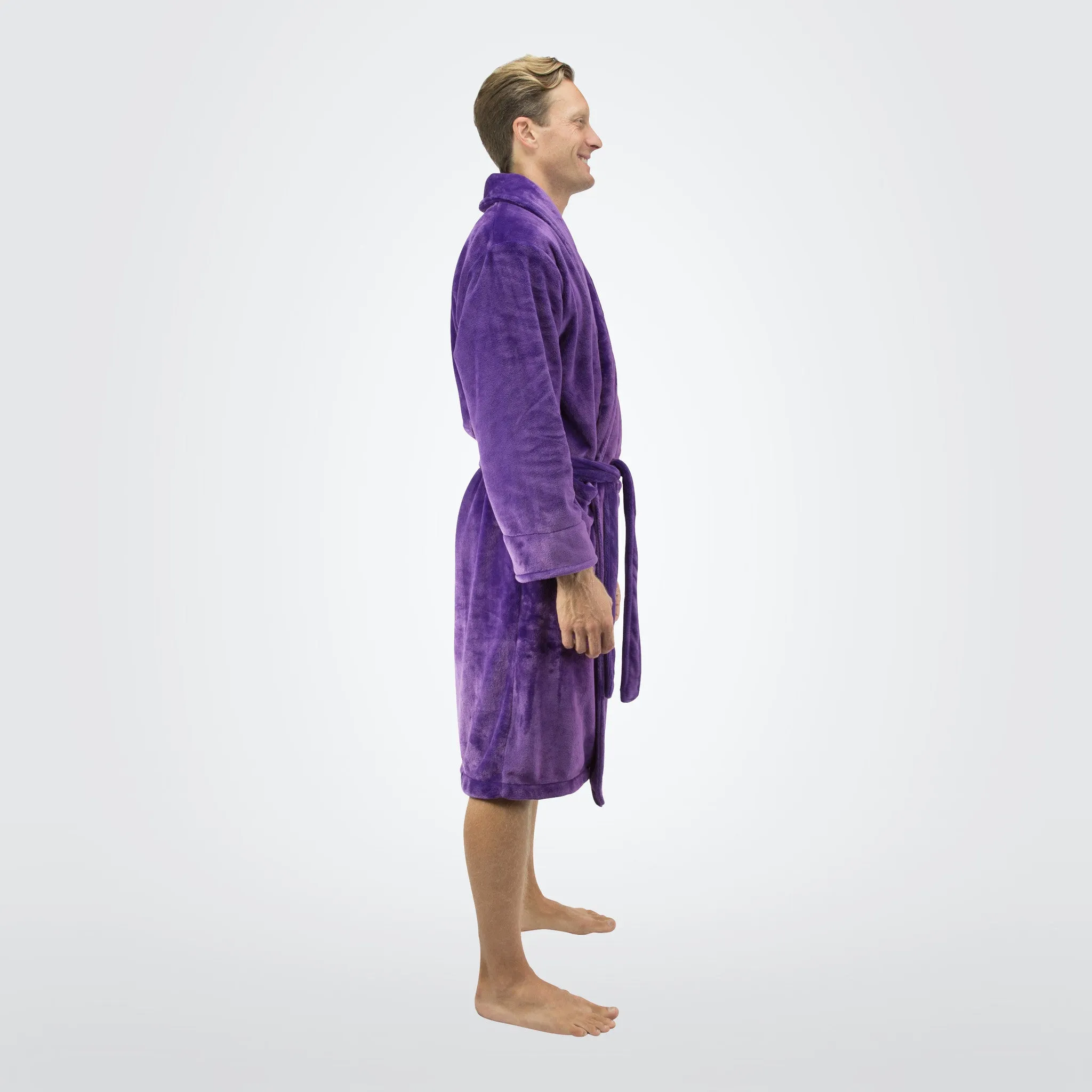 Men's Tahoe Shawl Collar Microfleece Bathrobe