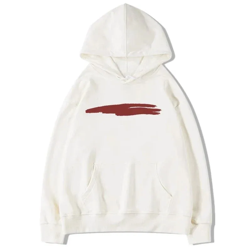 Metaversmall Basic Hooded Chic Drawstring Loose Women Hoodies Fashion Print Office Ladies Simple Pocket Casual 4-colors Female Hoodies