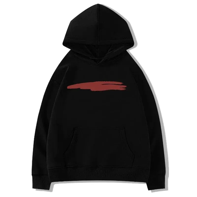 Metaversmall Basic Hooded Chic Drawstring Loose Women Hoodies Fashion Print Office Ladies Simple Pocket Casual 4-colors Female Hoodies