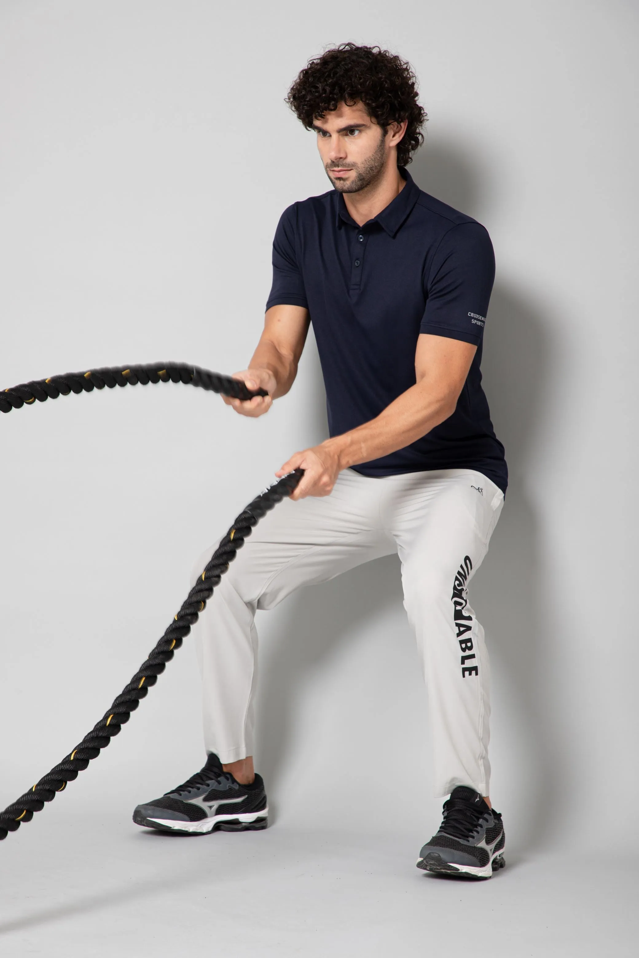 MINIMAL BUZZ SOFT TOUCH POLO T-SHIRT-NAVY