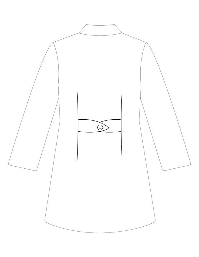 Panda Uniform Women's 32 Inch Colored Lab Coat