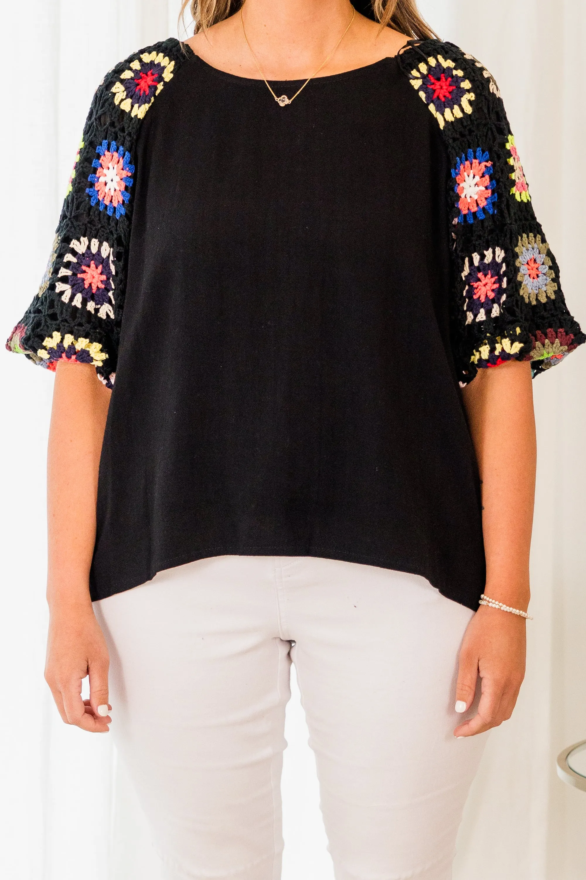 Peace Is All Mine Top, Black