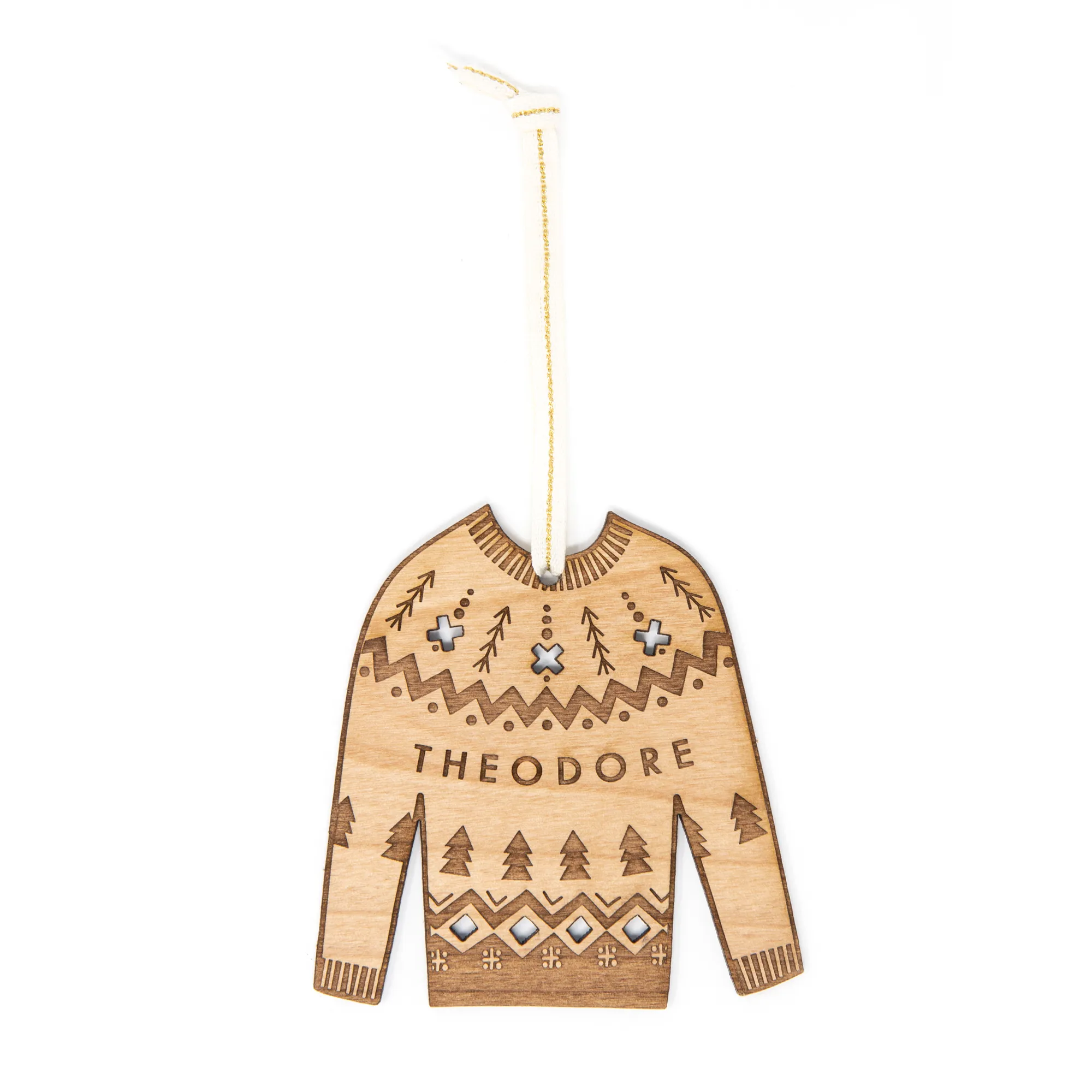 Personalized Name Sweater Ornament