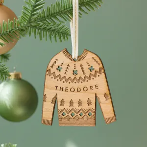 Personalized Name Sweater Ornament