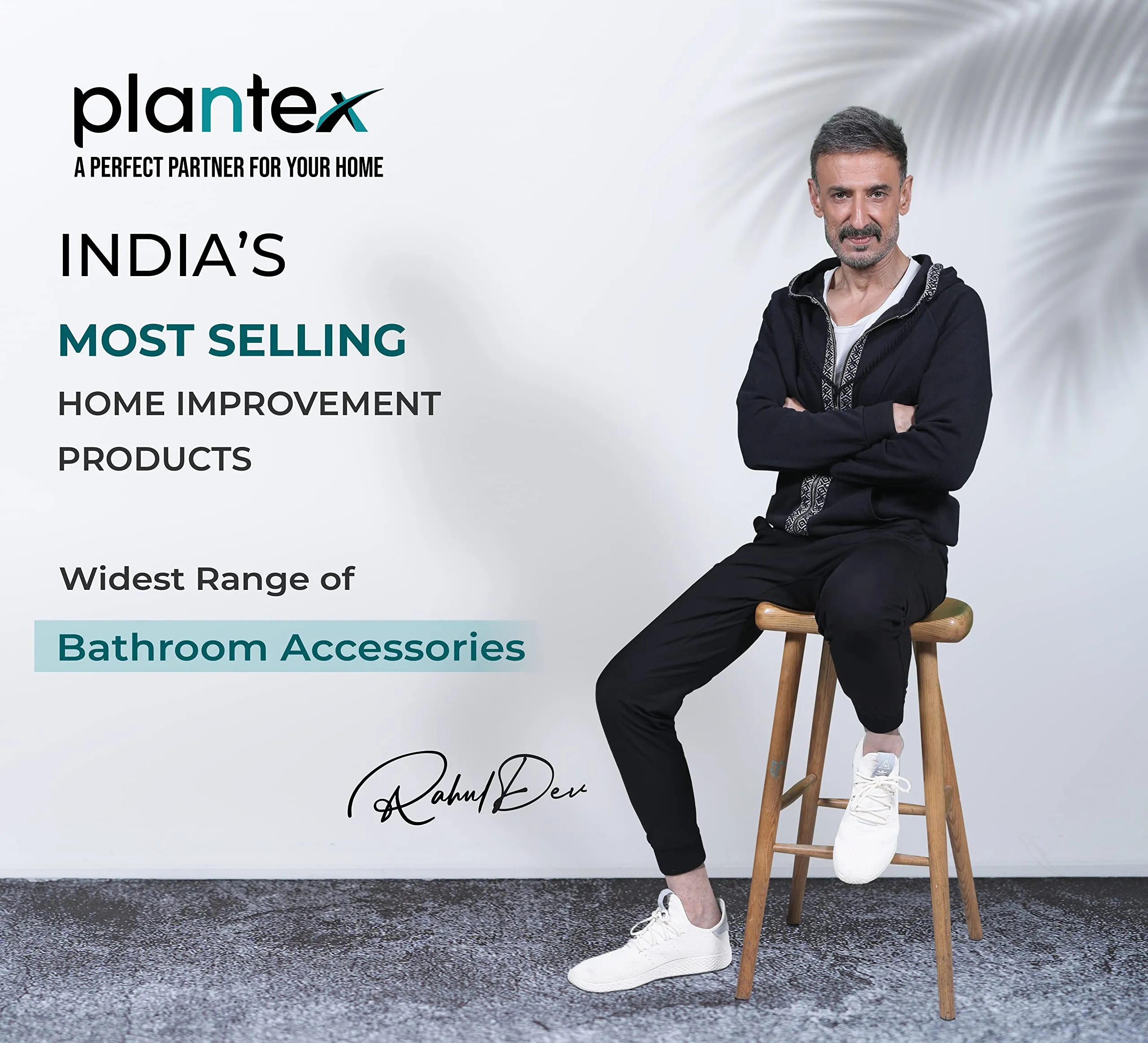 Plantex Space Aluminum Towel Holder/Rod/Hanger/Stand with Side Hooks for Bathroom & Kitchen - Bathroom/Kitchen Accessories (24 Inch-Silver)