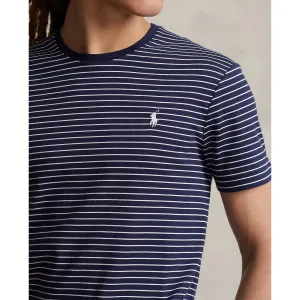 Polo Ralph Lauren - Custom Slim Fit Soft Cotton T-Shirt - French Navy/White