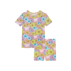 Posh Peanut Basic Short Sleeve Short Pajamas - Kourtney