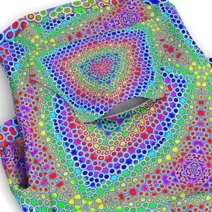 PSY DOTS Fashion Dog Zip-Up Hoodie - Psychedelic Pour House