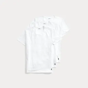 Ralph Lauren Slim Crewneck 3-Pack | White
