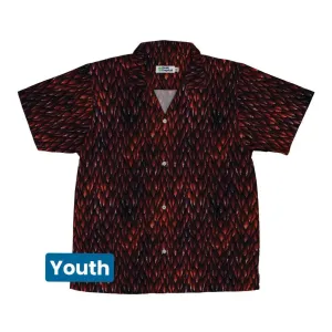 Red Dragon Scales Dnd Youth Hawaiian Shirt