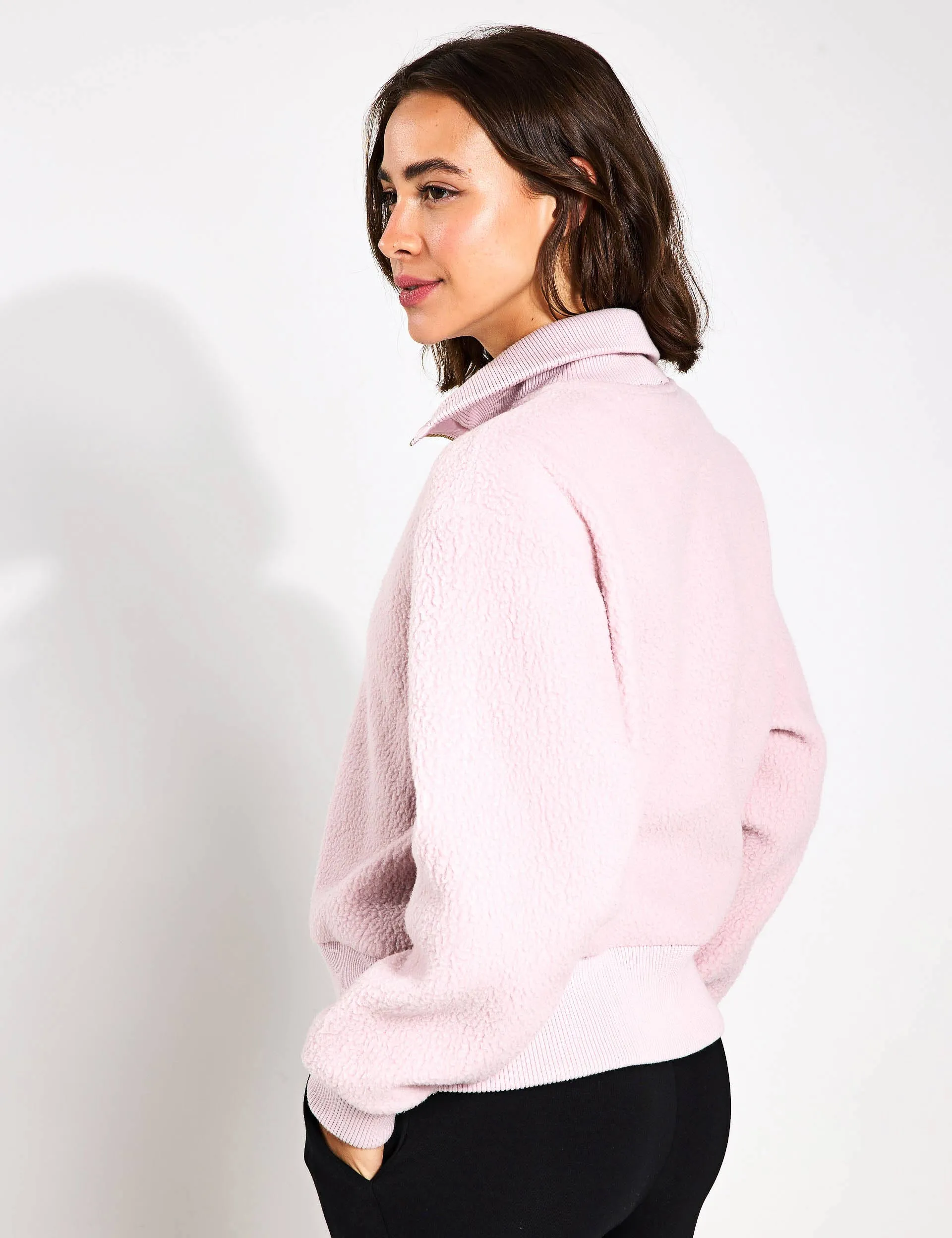 Roselle Half-Zip Fleece - Burnished Lilac
